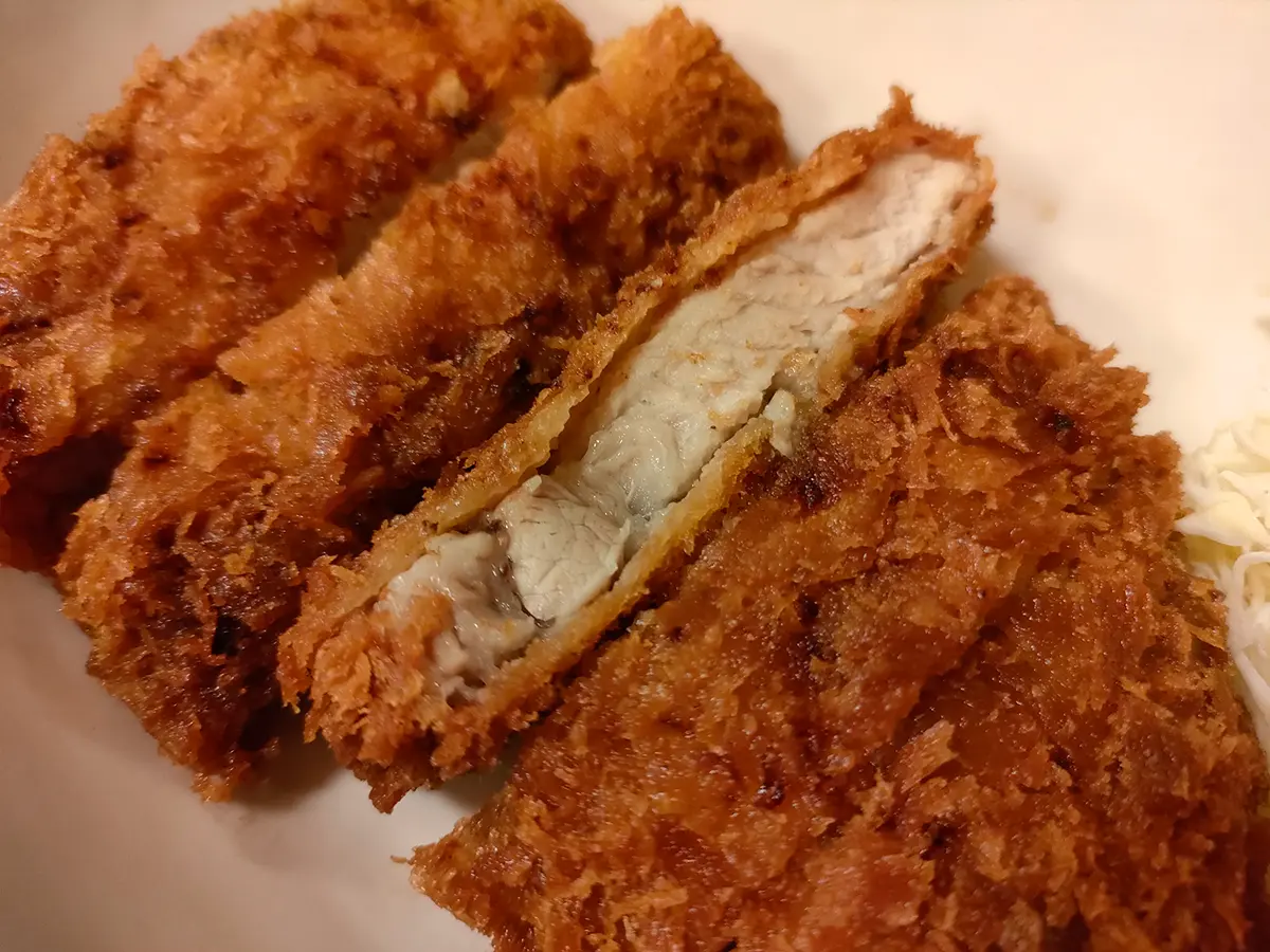 函館乃木温泉なごみ　特厚カツ定食　とんかつ