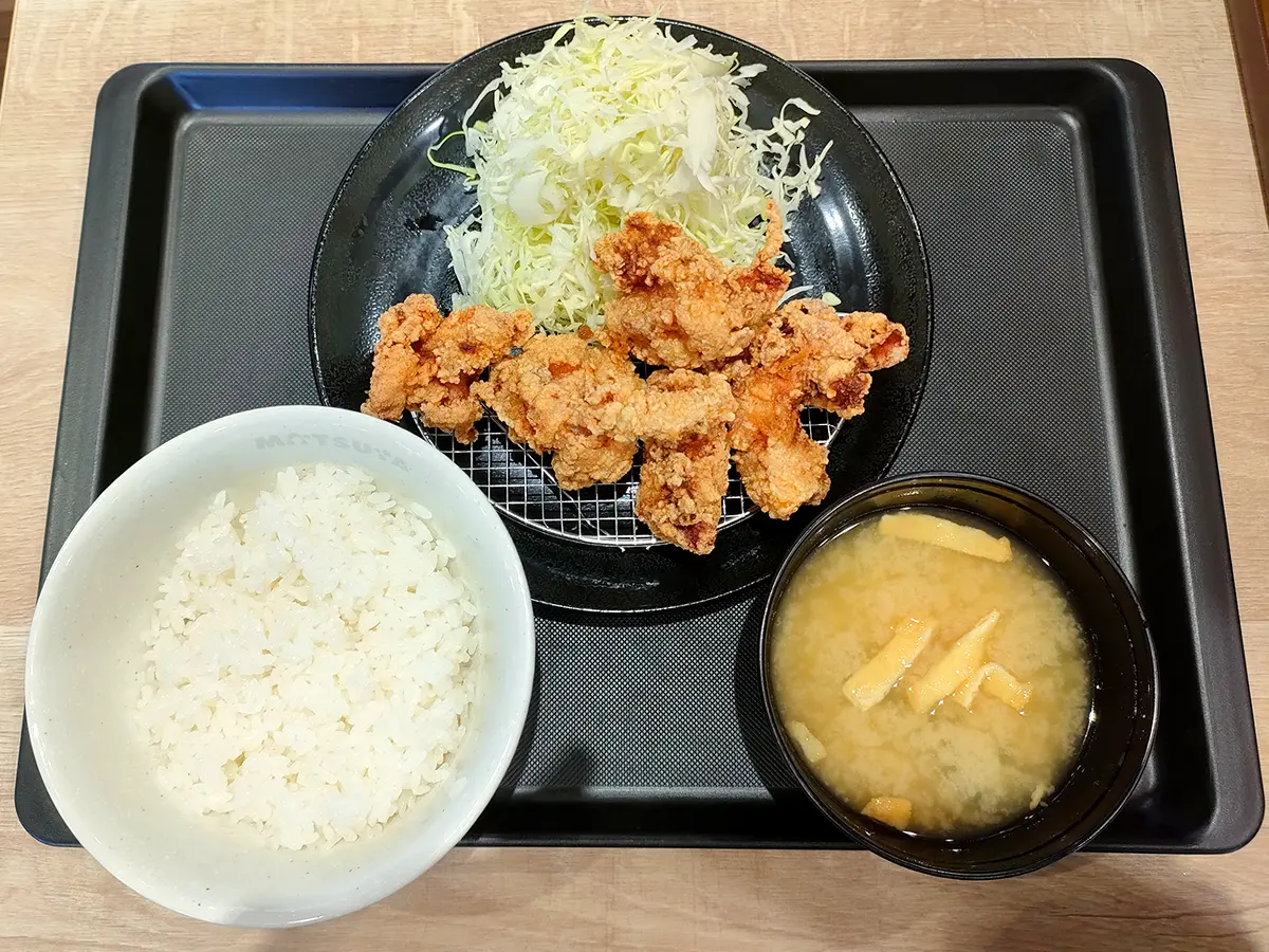 松のや 本格唐揚げ定食