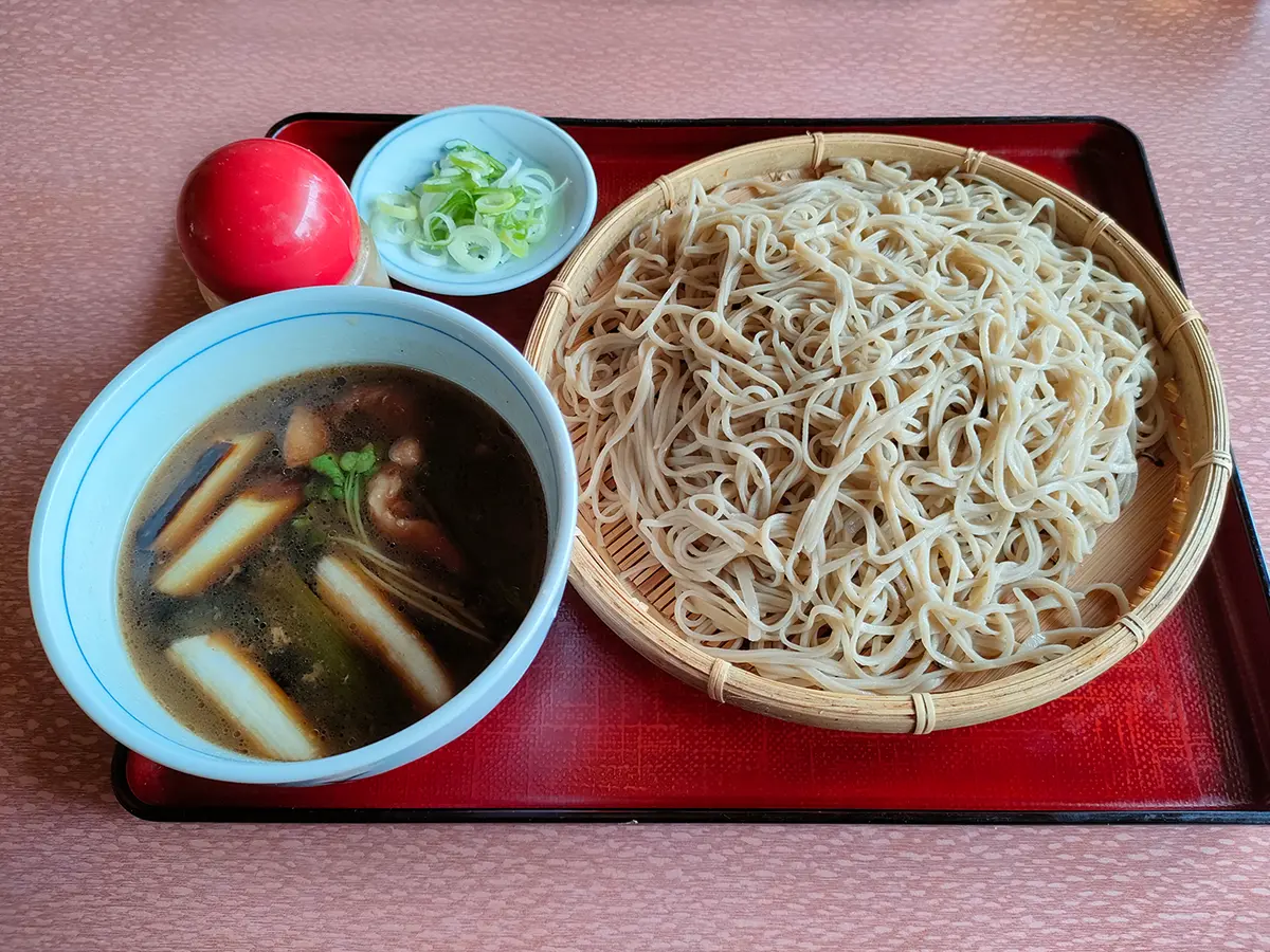 味の花園　手打ちそば　鴨せいろ　大盛