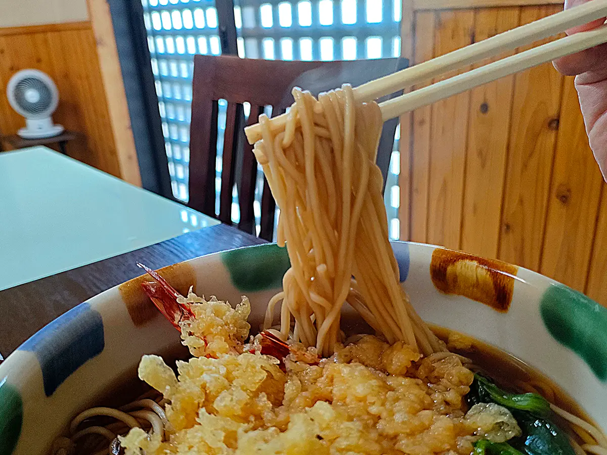 みはし 天ぷらそば 麺