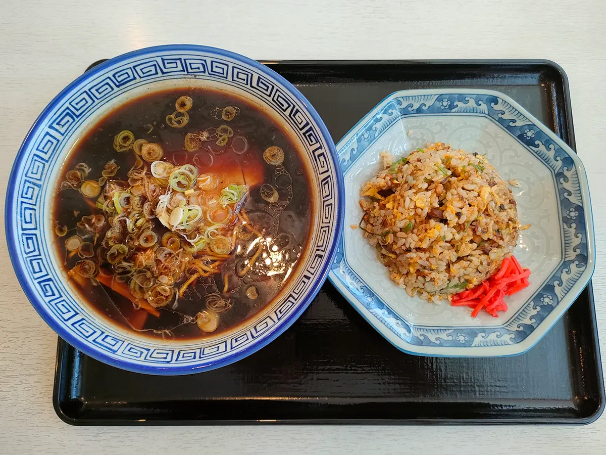 若大将　半チャンセット　しょうゆ