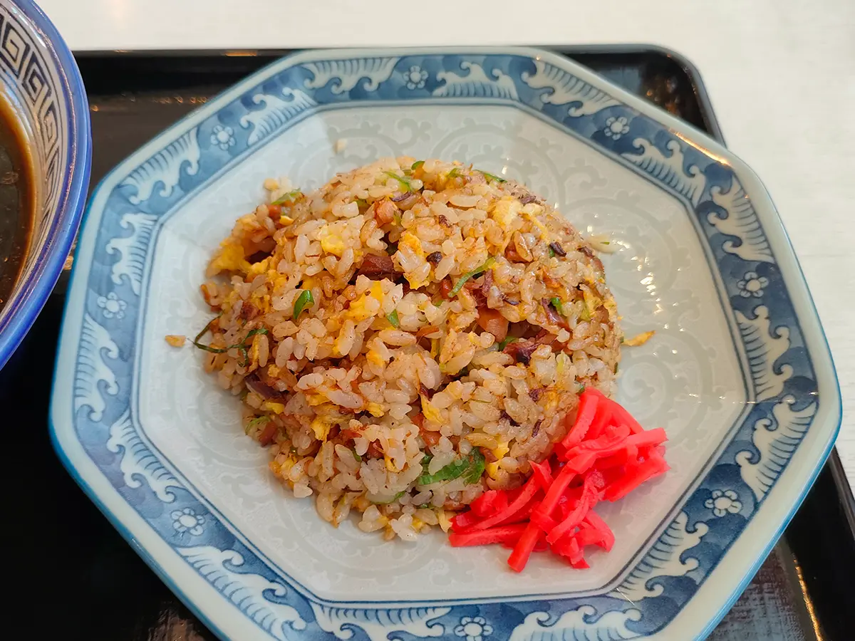 若大将　半チャンセット　チャーハン