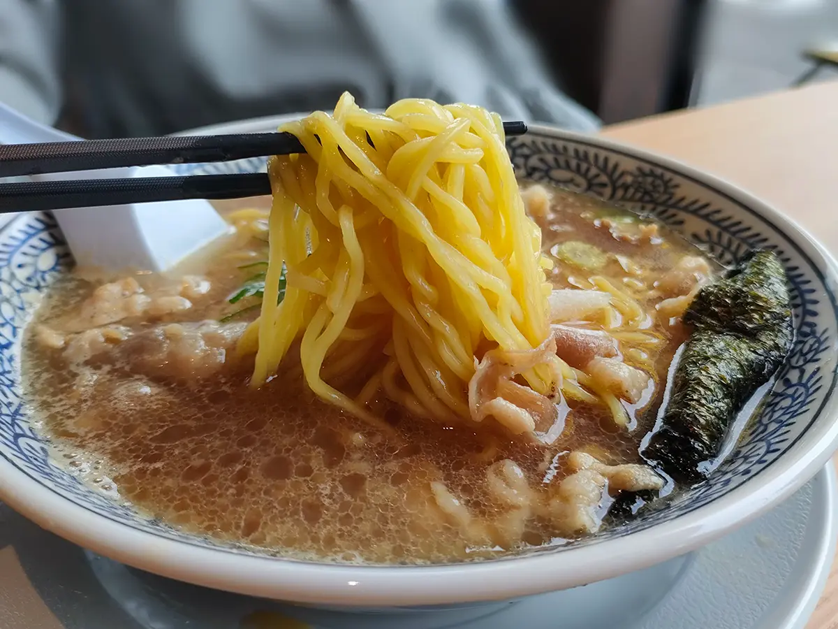 丸源ラーメン 肉そば 麺